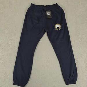 Crooks & Castles Sweatpants Mens Medium Navy Blue Joggers Streetwear Medusa Logo